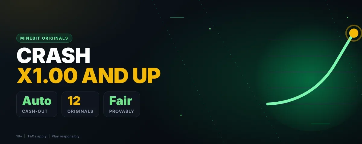 Minebit Crash and provably fair Originals